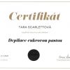 Certifikat_Depilace cukrovou pastou_Evolution Beauty Institut_030326